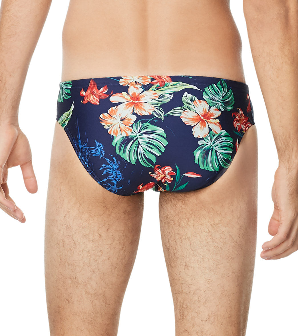  Speedo Vibe Men's Printed One Brief Swimsuit Island Vision