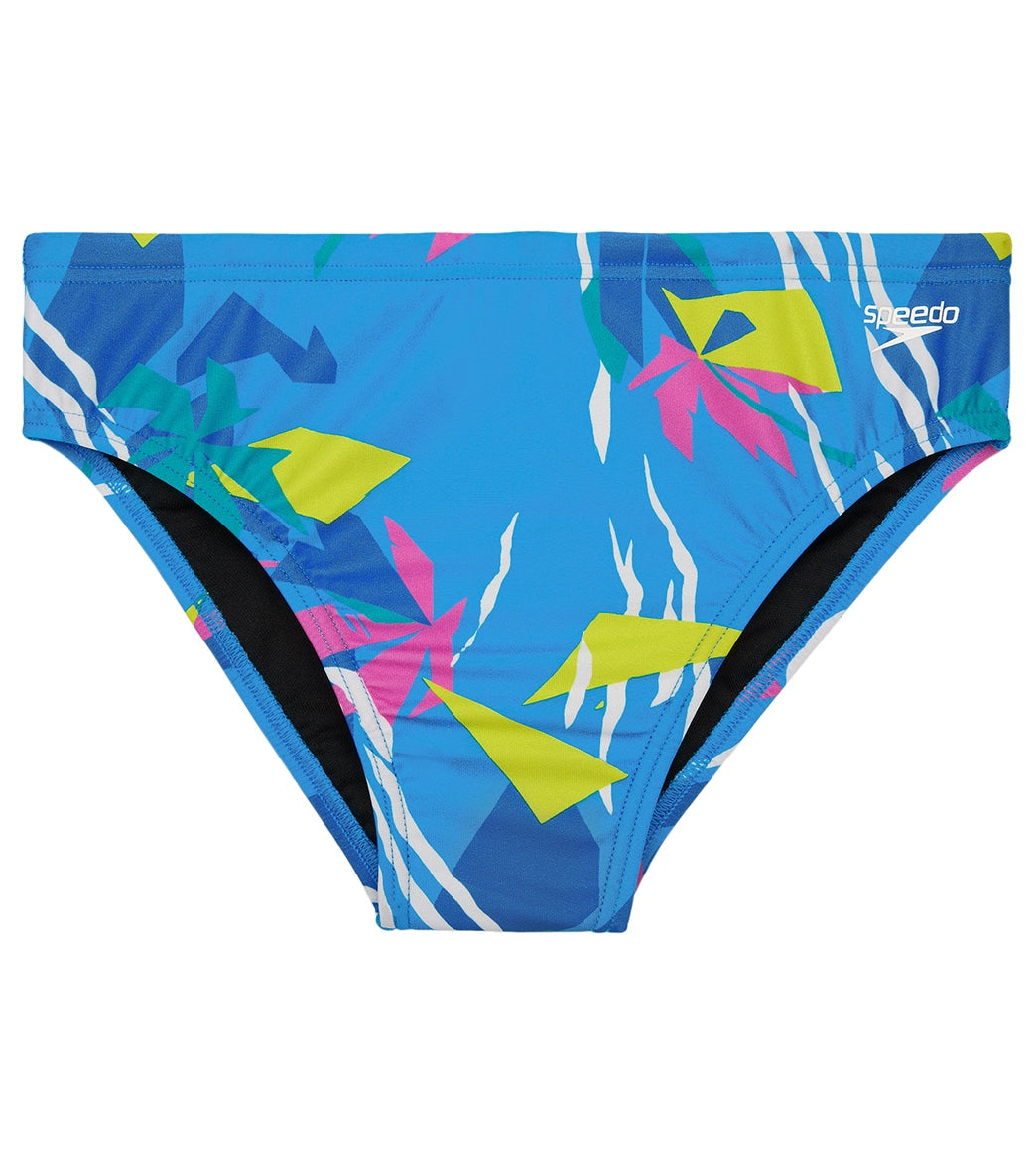  Speedo Vibe Men's Printed One Brief Swimsuit Palm Triangle