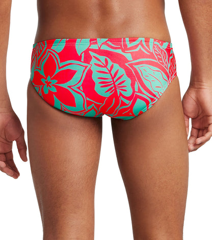  Speedo Vibe Men's Printed One Brief Swimsuit Exploded Floral