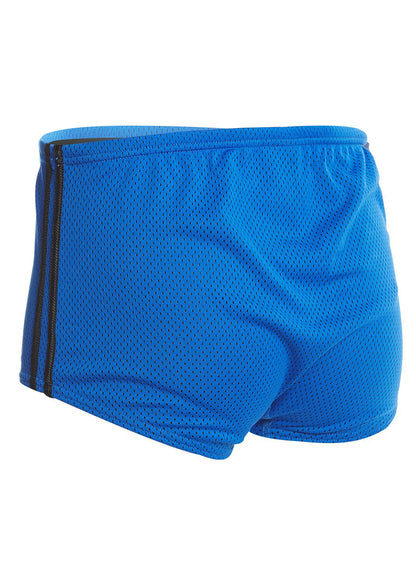  Speedo Solid Poly Mesh Square Leg Swimsuit