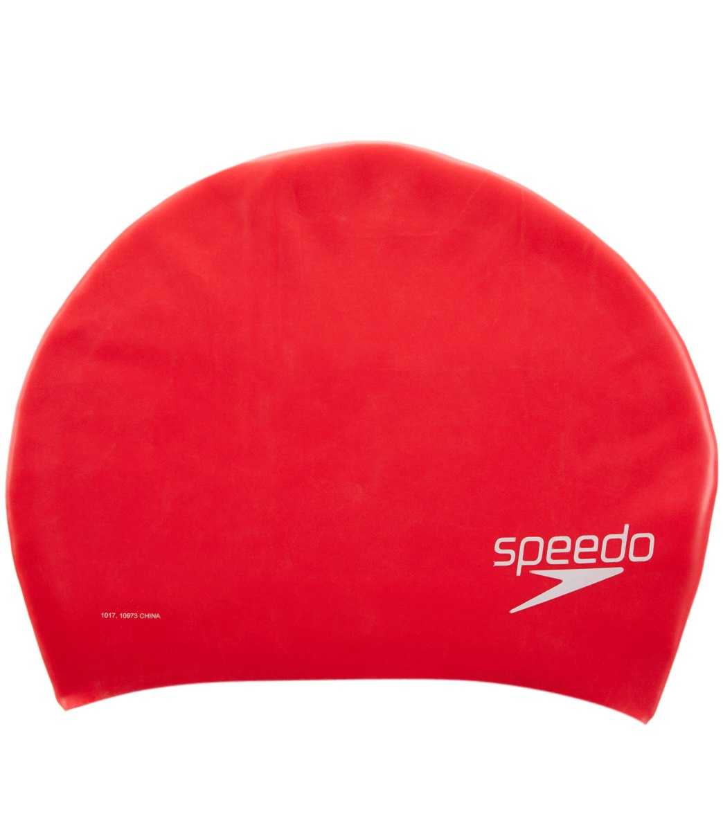  Speedo Long Hair Silicone Swim Cap