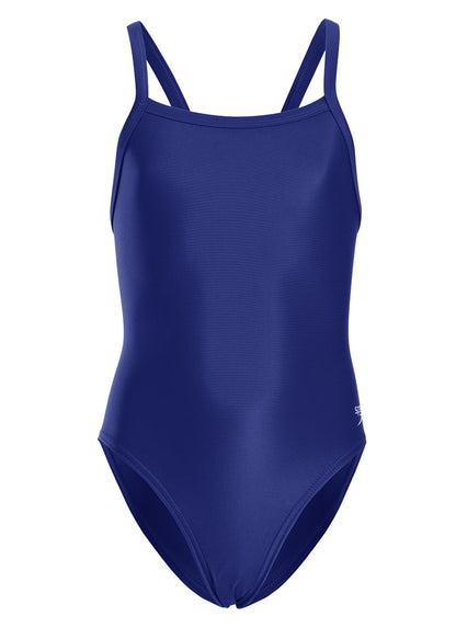  Speedo PowerFLEX Eco Solid Flyback Youth Swimsuit