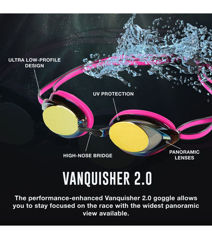  Speedo Women's Vanquisher 2.0 Mirrored Goggle