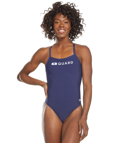  Speedo Women's Guard Flyback One Piece Swimsuit