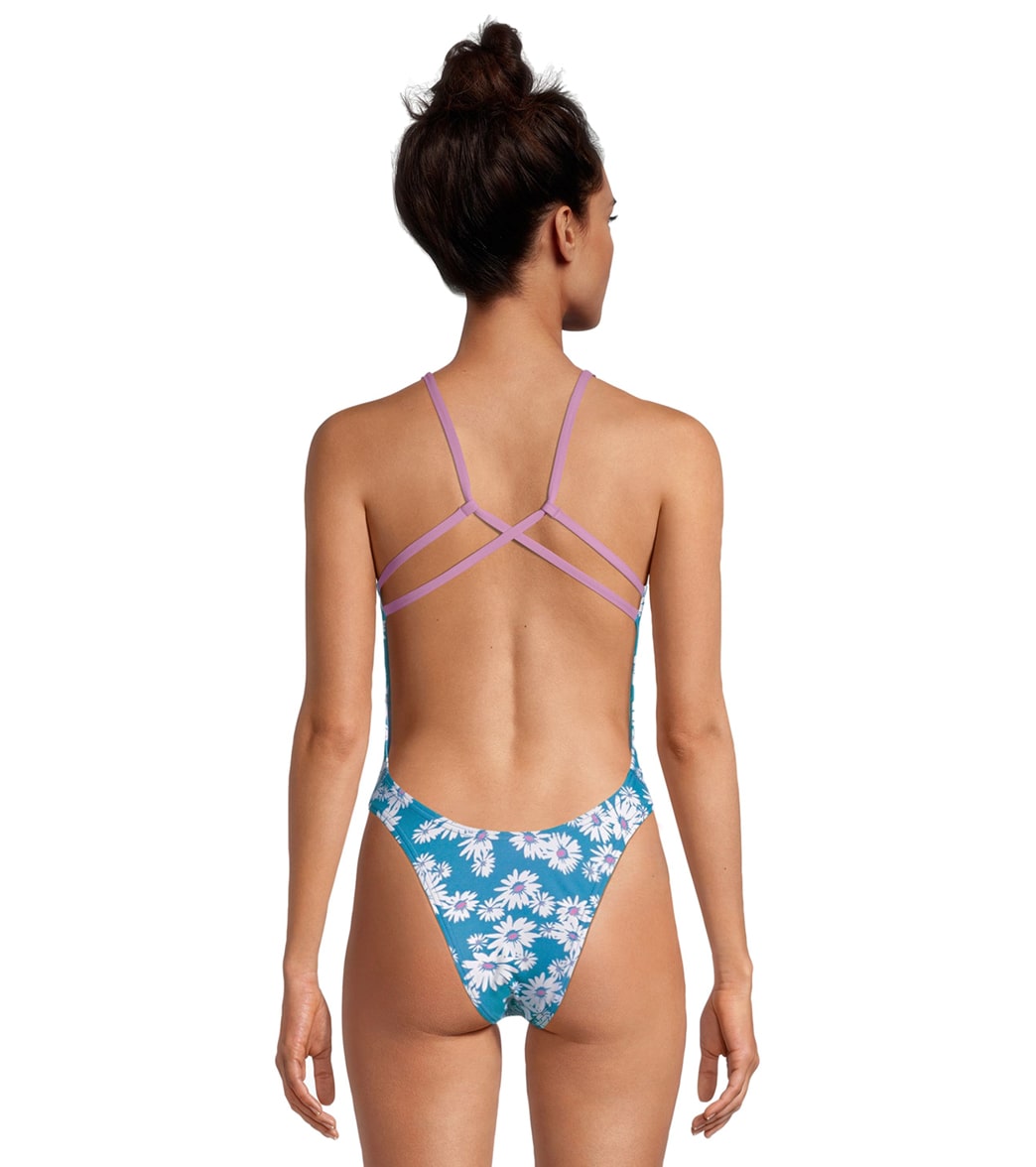  Speedo Women's Printed Back One Piece Swimsuit