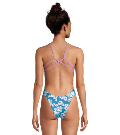  Speedo Women's Printed Back One Piece Swimsuit