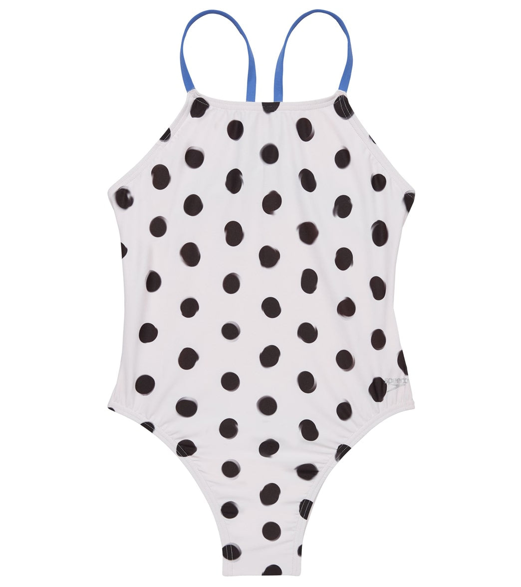  Speedo Women's Printed Back One Piece Swimsuit