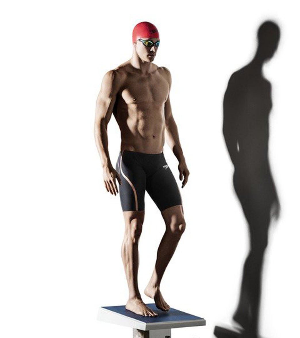  Speedo Men's LZR Pure Intent High Waist Jammer Tech Suit Swimsuit