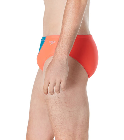  Speedo Vibe Men's Color Blocked One Brief Swimsuit