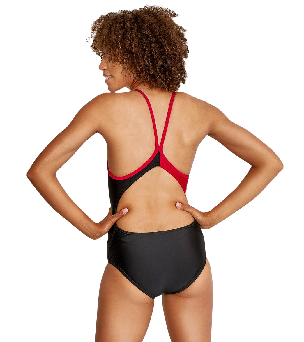  Speedo Women's Colorblock Flyer One Piece Swimsuit