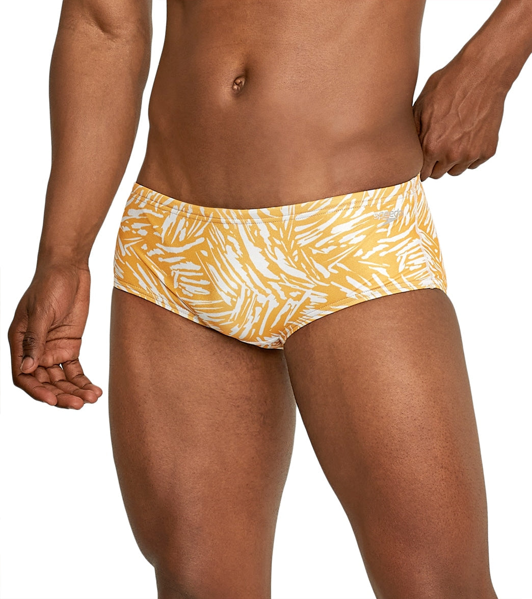  Speedo Vibe Men's Printed Euro Brief Swimsuit