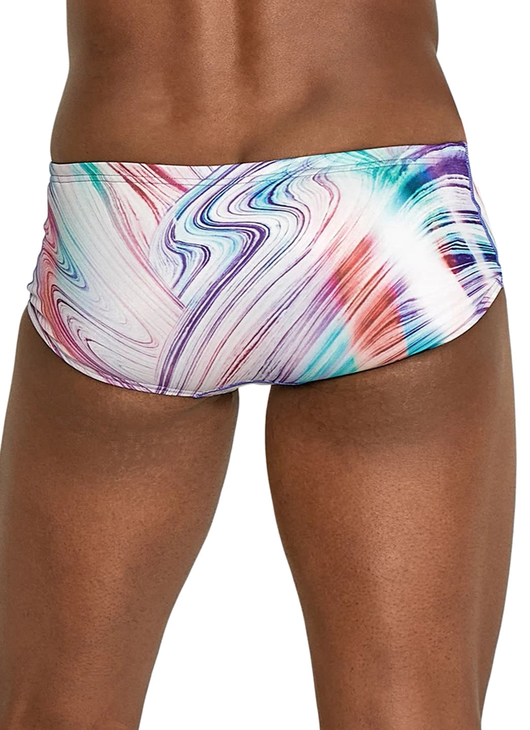  Speedo Vibe Men's Printed Euro Brief Swimsuit