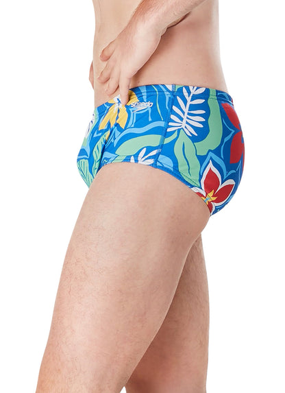  Speedo Vibe Men's Printed Euro Brief Swimsuit