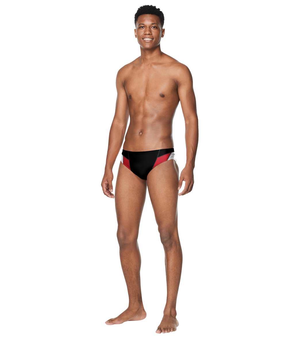  Speedo Men's Edge Splice Brief Swimsuit