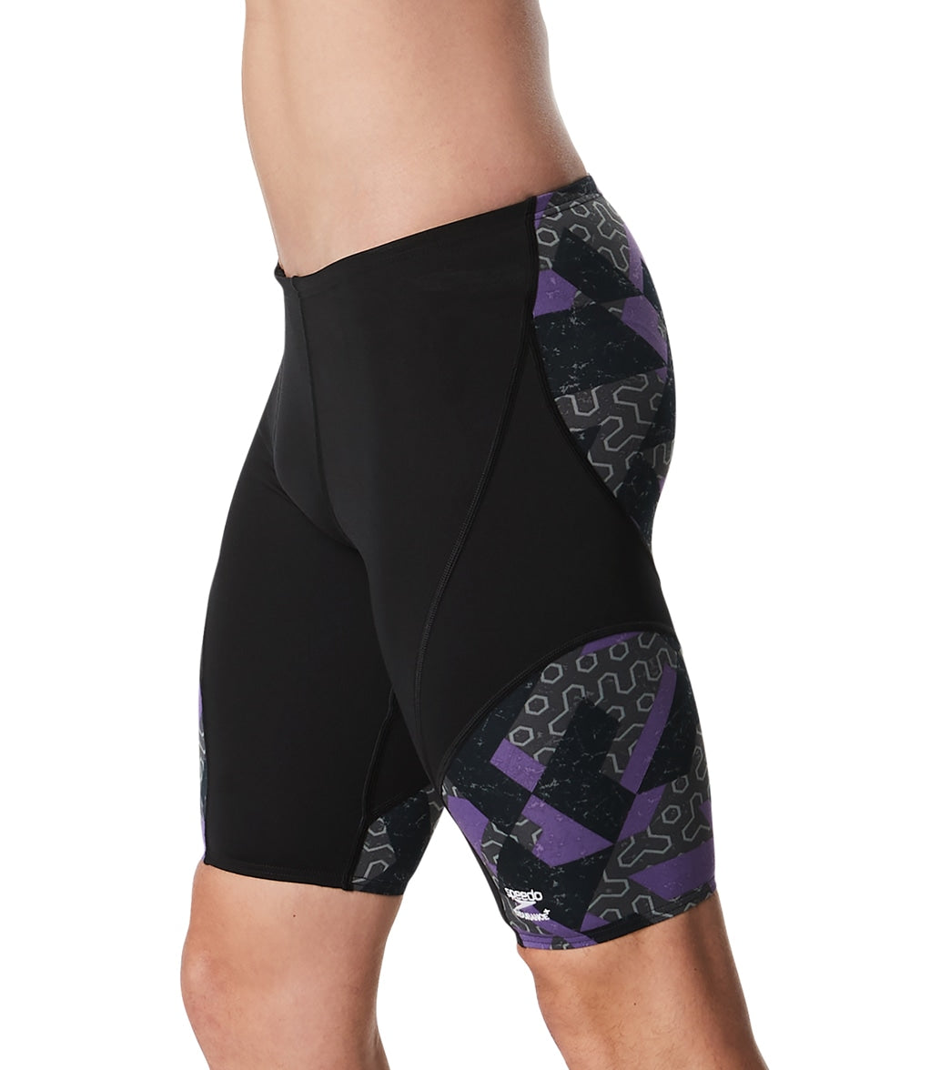  Speedo Men's Ruse Blocks Jammer Swimsuit