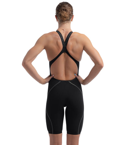  Speedo Women's LZR Intent 2.0 Open Back Kneeskin Tech Suit Swimsuit