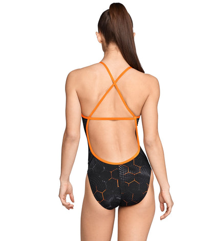  Speedo Women's Emerging Force Crossback One Piece Swimsuit