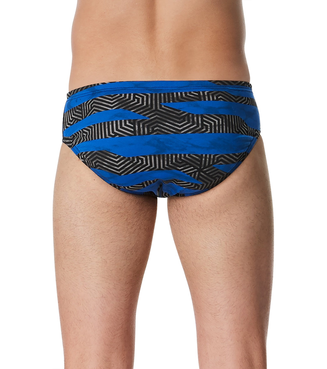  Speedo Men's Contort Stripes Brief Swimsuit