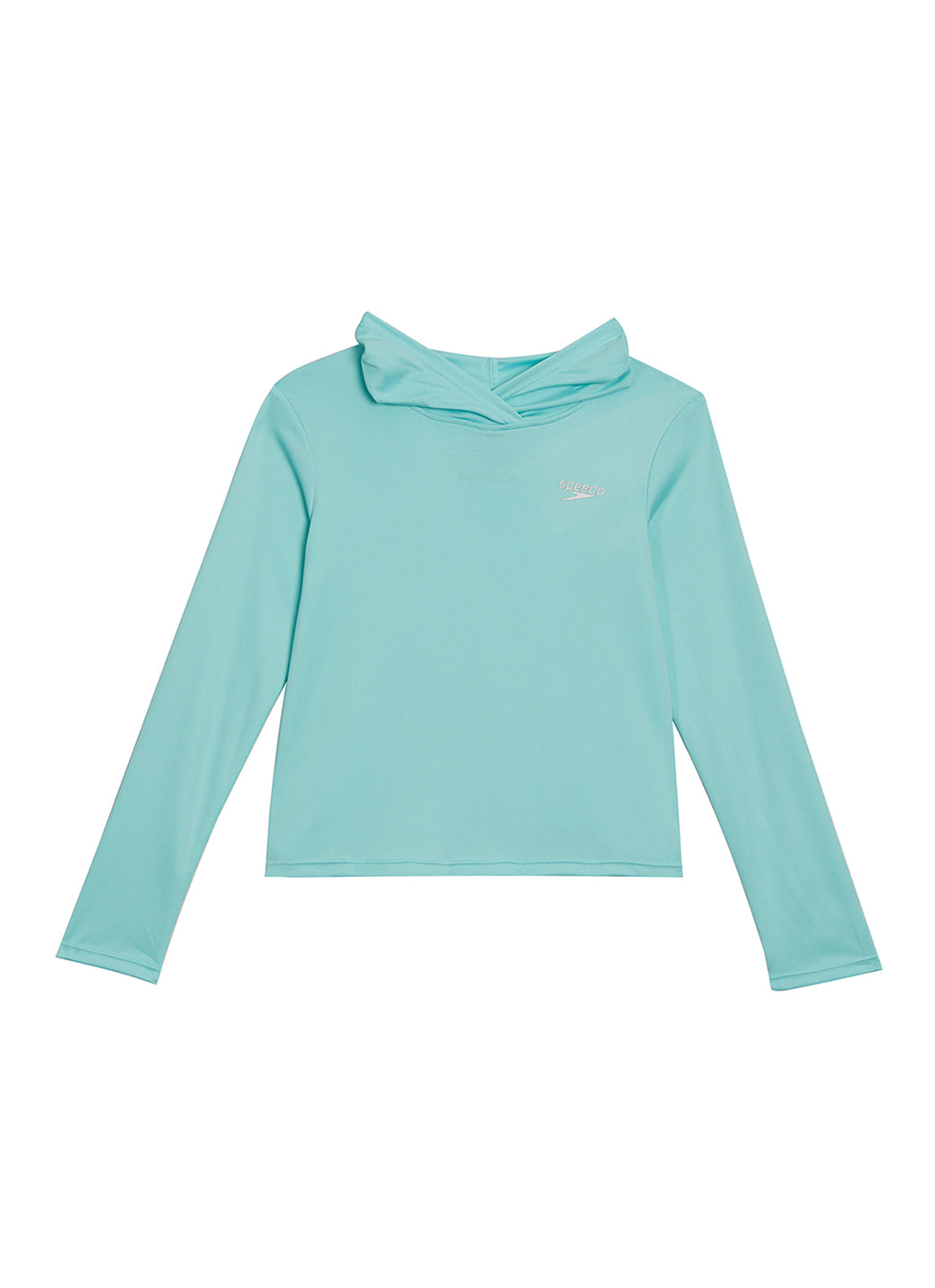  Speedo Girls' Long Sleeve Hooded Swim Tee (Big Kid)