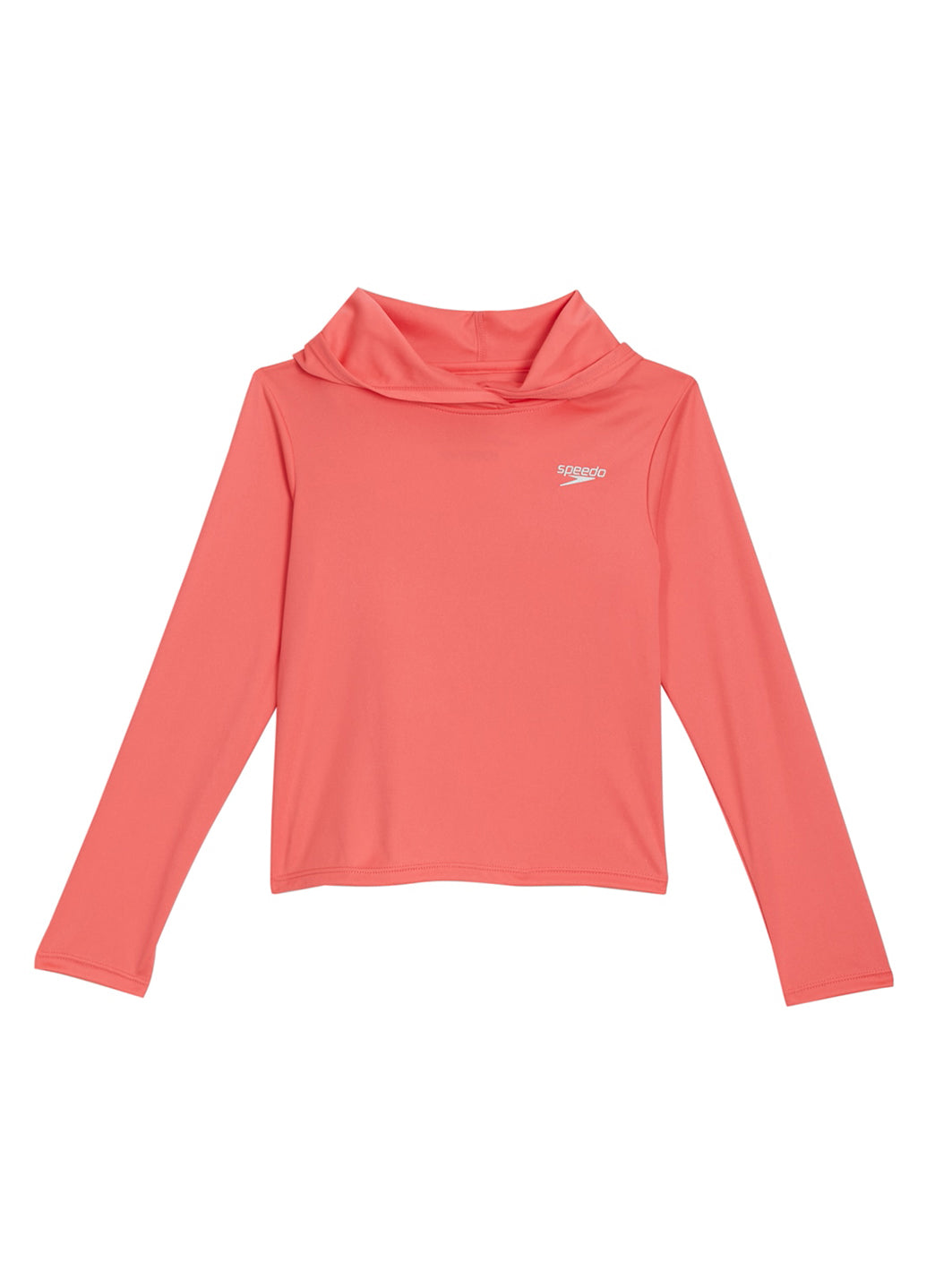  Speedo Girls' Long Sleeve Hooded Swim Tee (Big Kid)