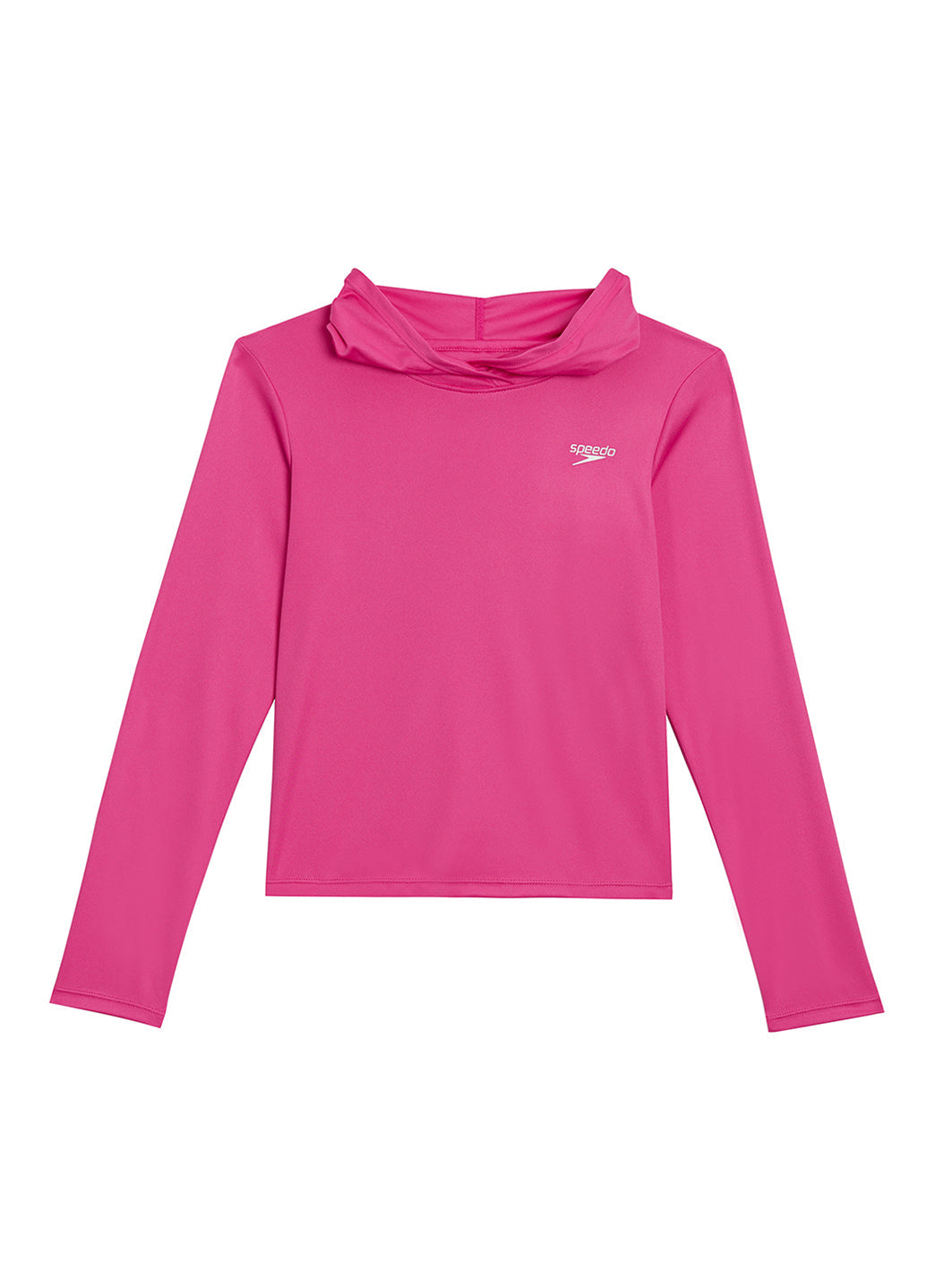  Speedo Girls' Long Sleeve Hooded Swim Tee (Big Kid)