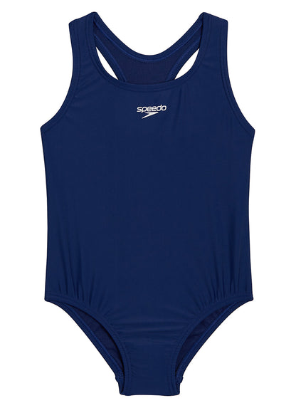  Speedo Girls' Solid Racerback One Piece Swimsuit (Little Kid, Big Kid)