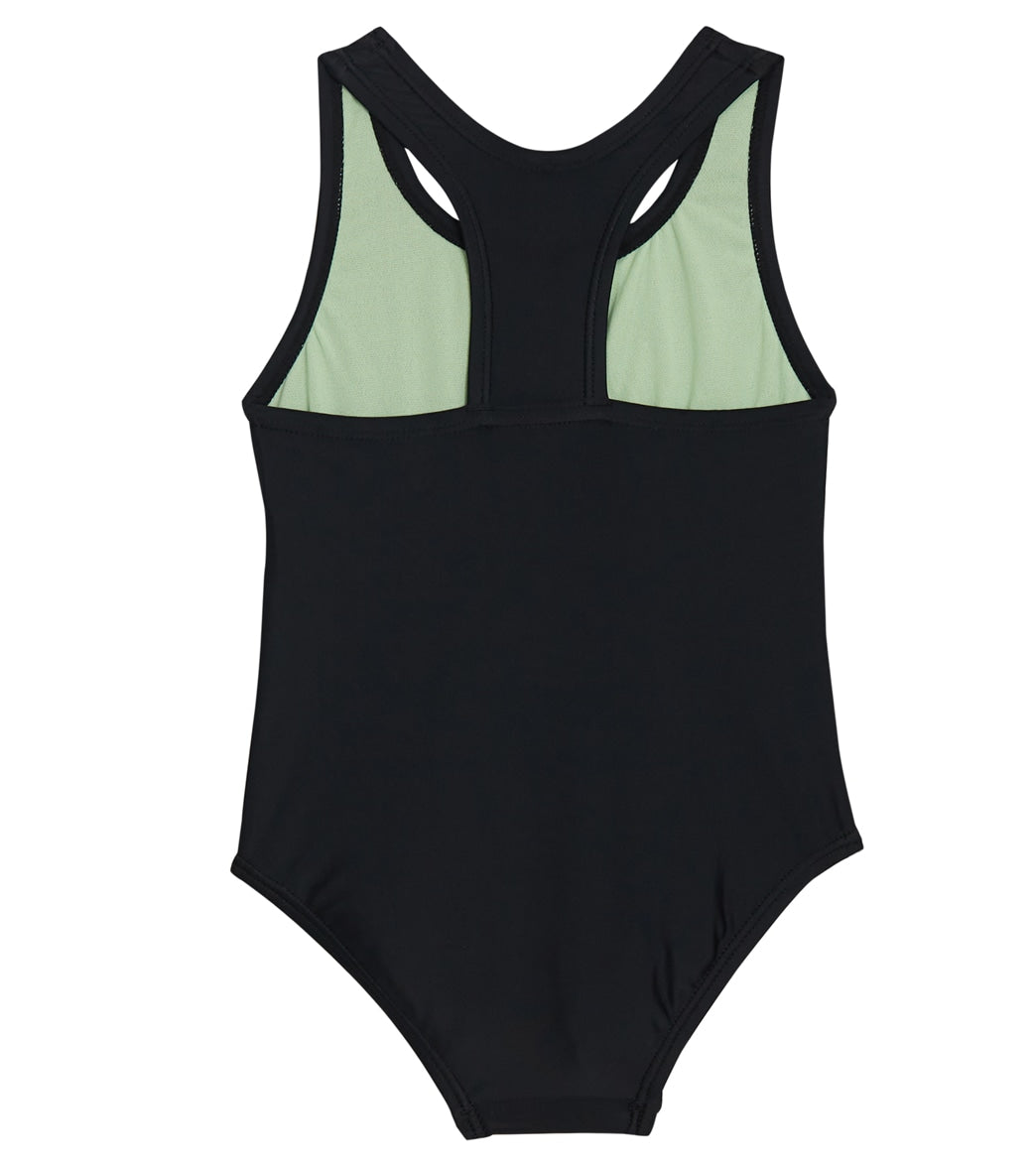 Speedo Girls' Solid Racerback One Piece Swimsuit (Little Kid, Big Kid)
