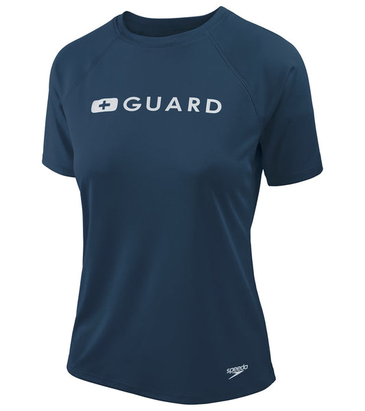  Speedo Lifeguard Women's Short Sleeve Solid Swim Tee
