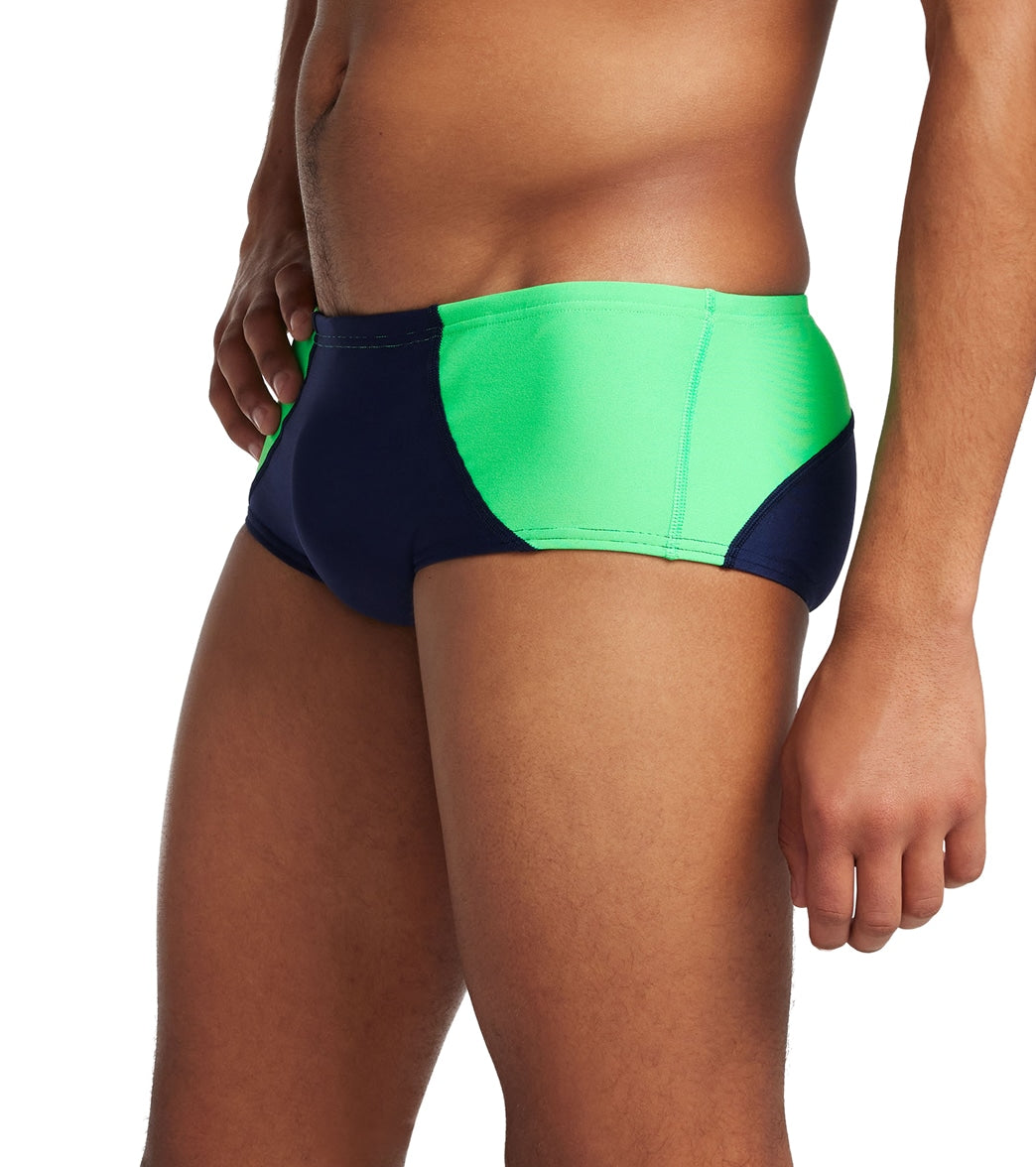  Speedo Vibe Men's Colorblock Euro Brief Swimsuit