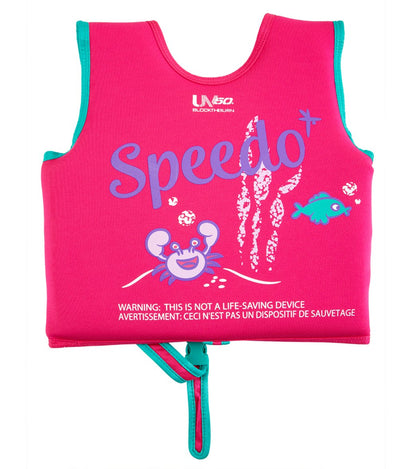  Speedo Girls' Learn To Swim Printed Neoprene Swim Vest (2yrs-6yrs)