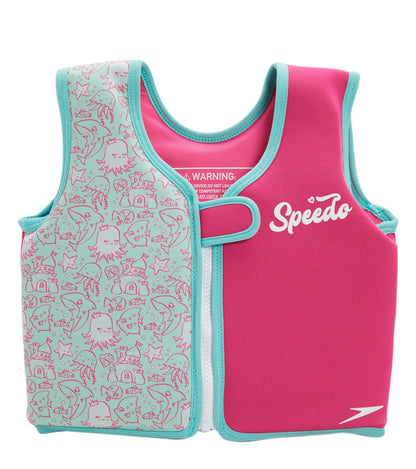  Speedo Girls' Learn To Swim Printed Neoprene Swim Vest (2yrs-6yrs)