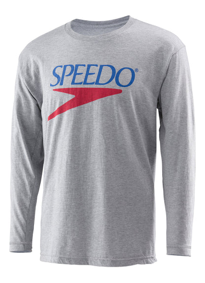  Speedo Unisex Vintage Logo Long Sleeve Crew Tee