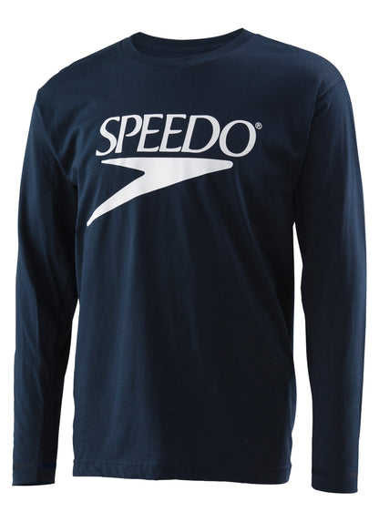  Speedo Unisex Vintage Logo Long Sleeve Crew Tee
