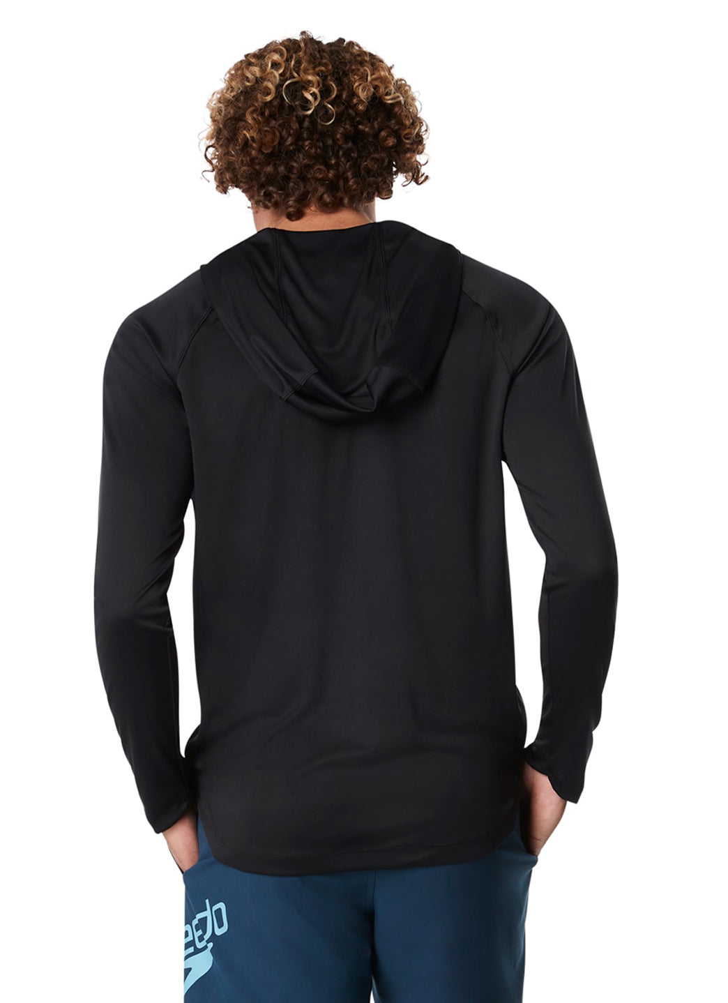  Speedo Men's Baybreeze Hooded Long Sleeve Swim Shirt
