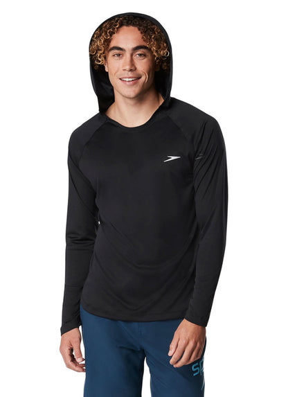  Speedo Men's Baybreeze Hooded Long Sleeve Swim Shirt