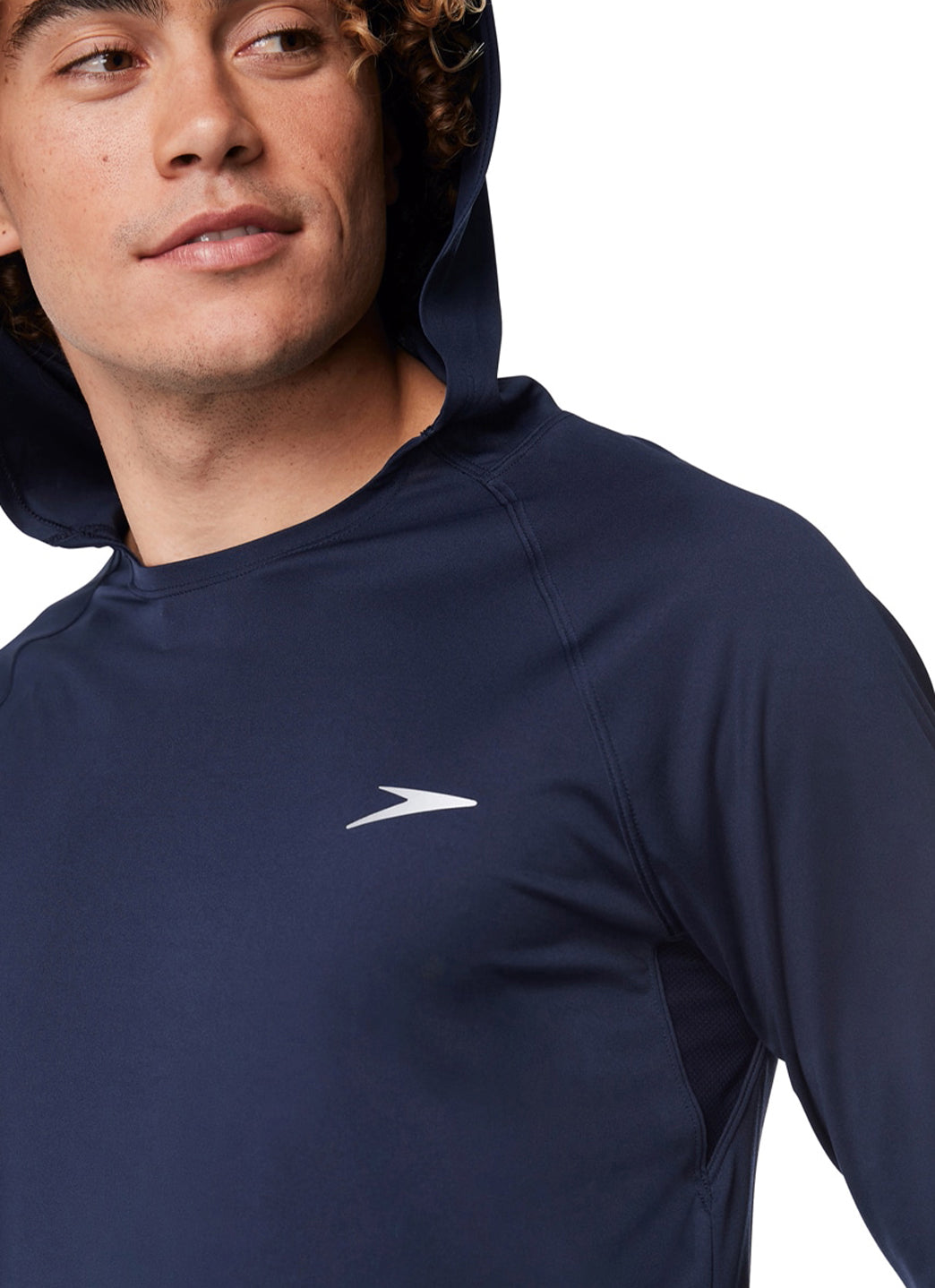  Speedo Men's Baybreeze Hooded Long Sleeve Swim Shirt