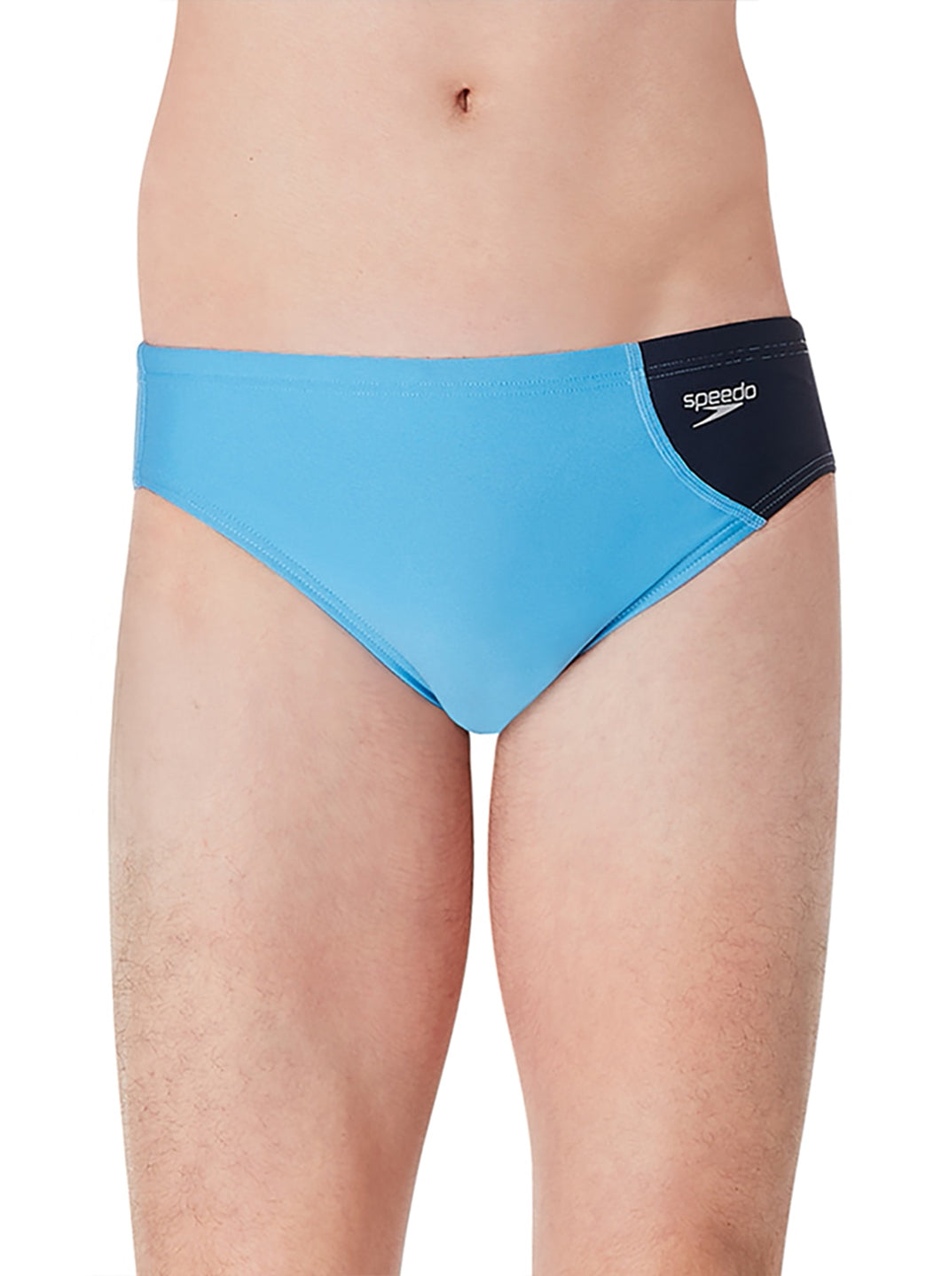  Speedo Vibe Men's Assymetrical Colorblock One Brief Swimsuit