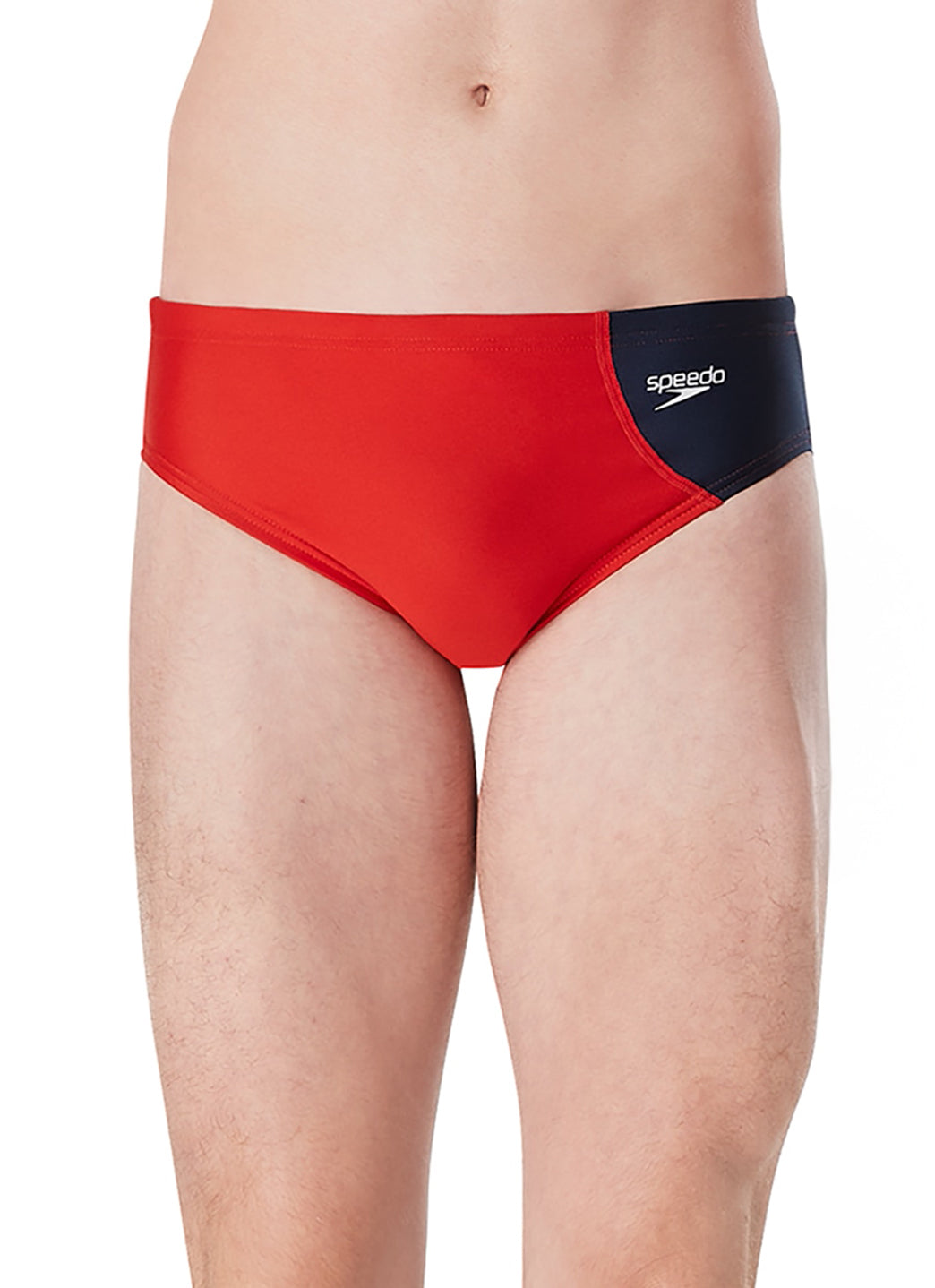 Speedo Vibe Men's Assymetrical Colorblock One Brief Swimsuit