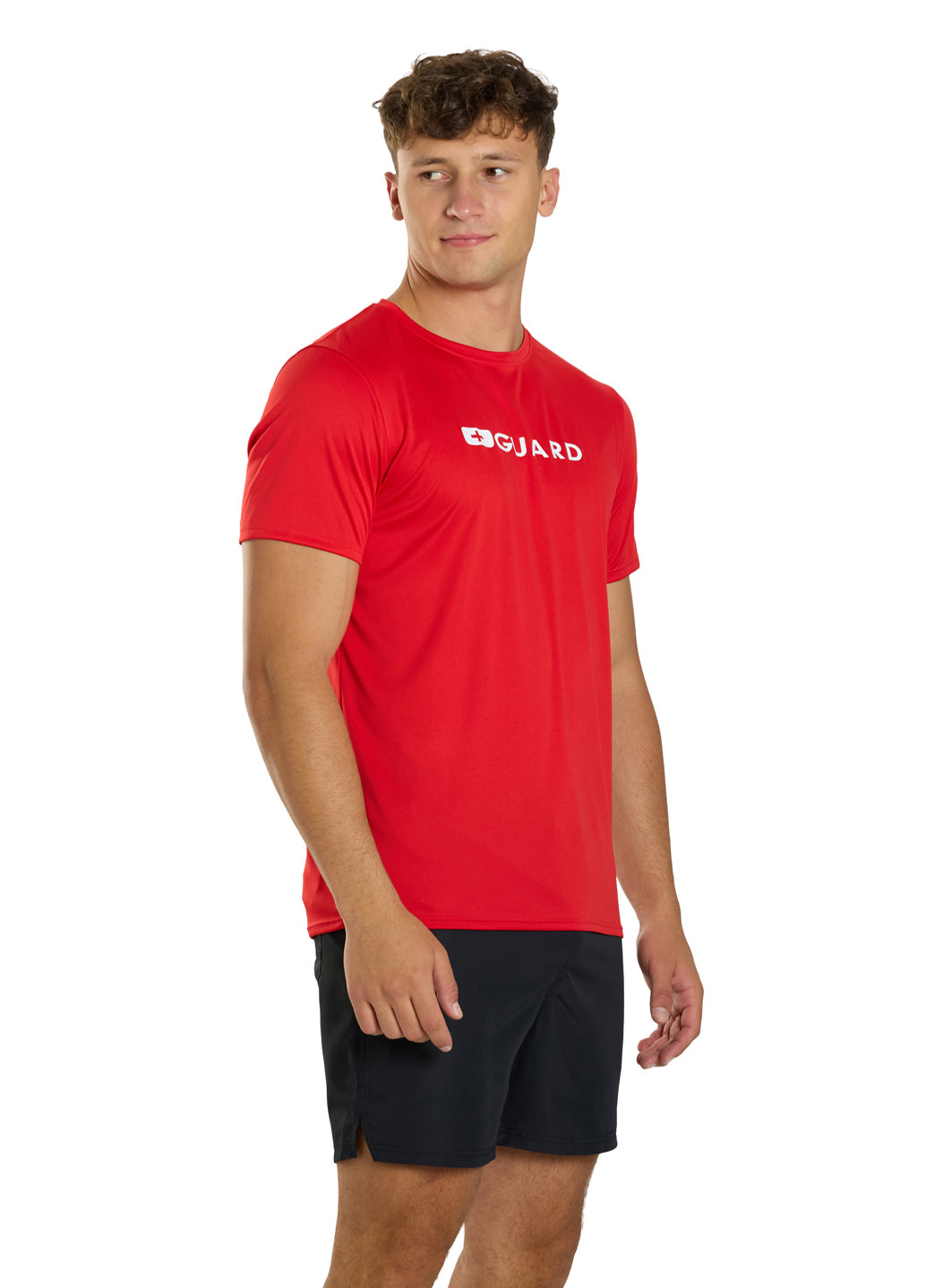  Speedo Lifeguard Men's Short Sleeve Solid Swim Tee