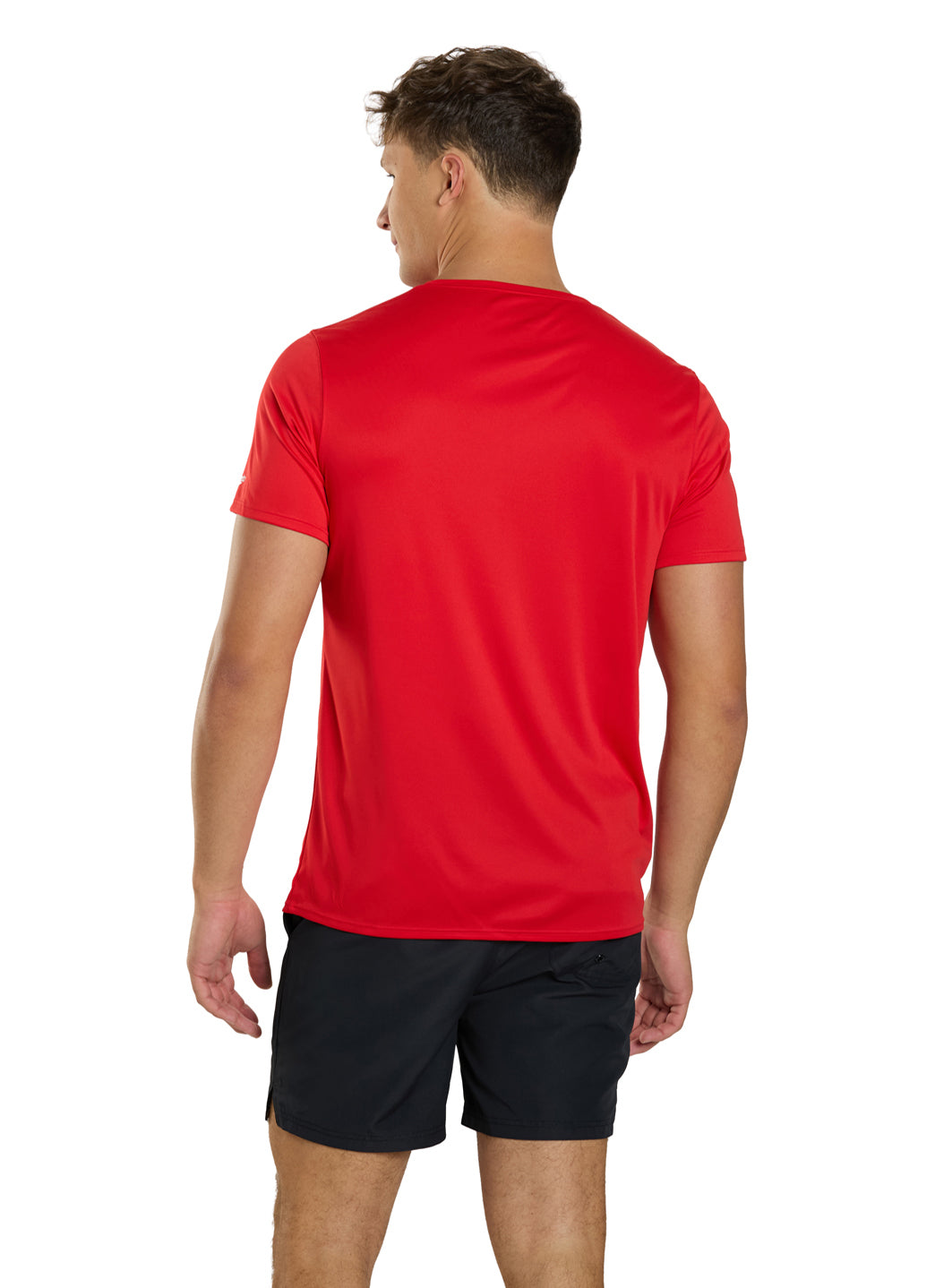  Speedo Lifeguard Men's Short Sleeve Solid Swim Tee