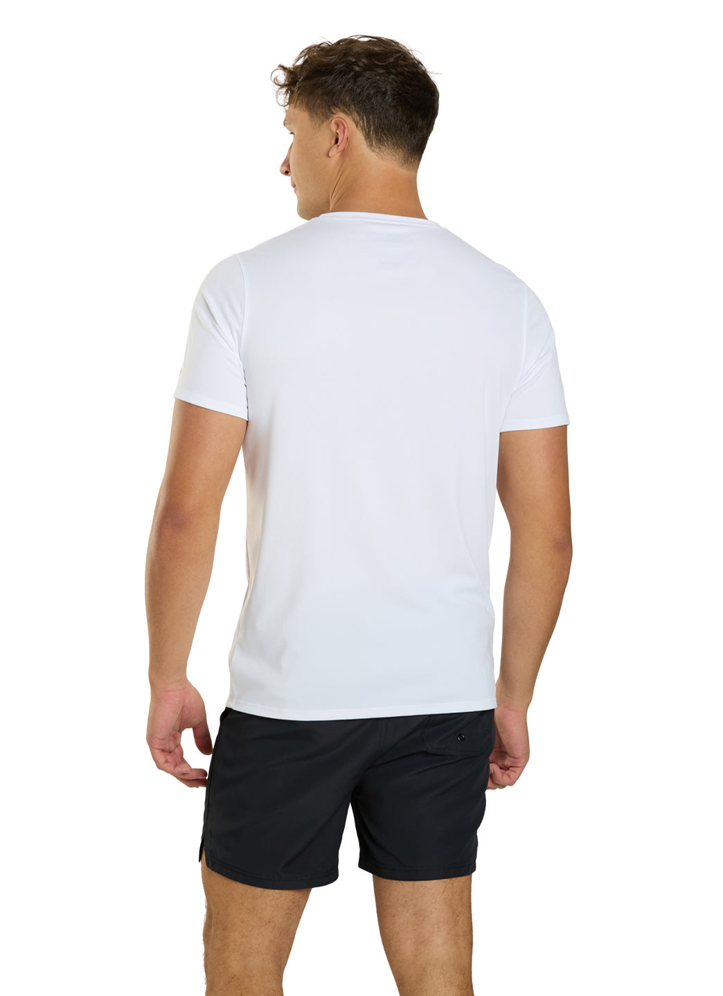  Speedo Lifeguard Men's Short Sleeve Solid Swim Tee