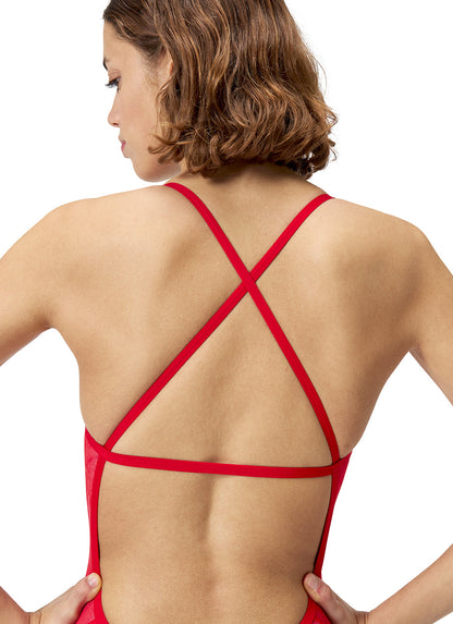  Speedo Women's Lunar Storm Crossback One Piece Swimsuit