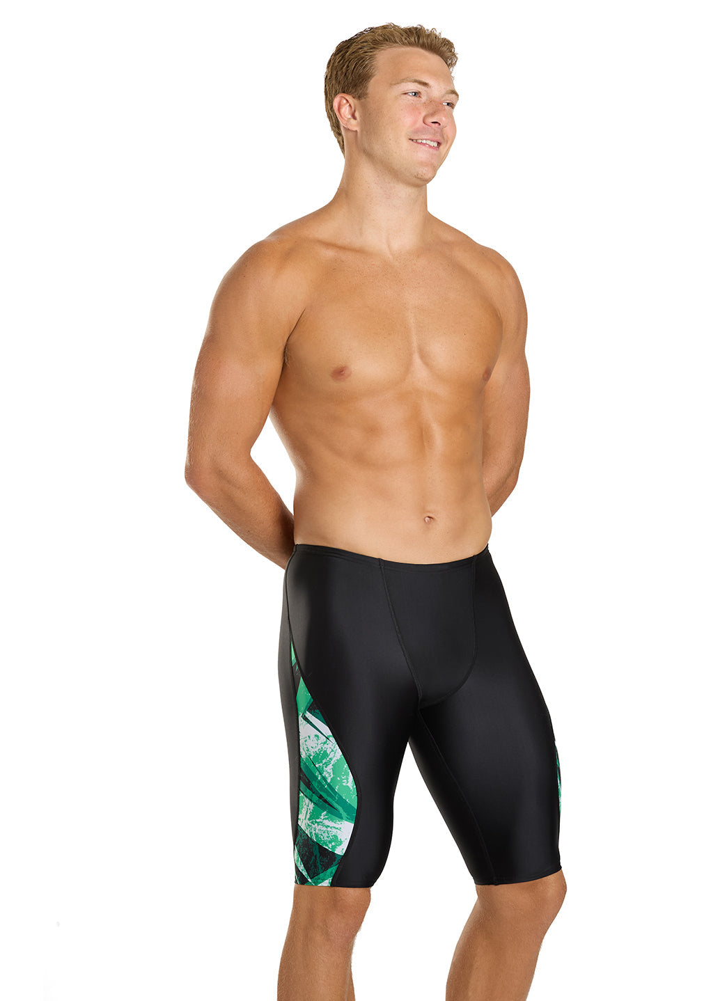  Speedo Men's Bolted Splice Jammer Swimsuit