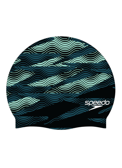  Speedo Printed Silicone Swim Cap