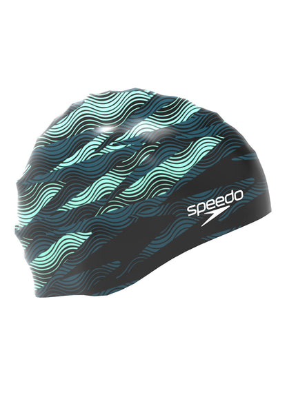  Speedo Printed Silicone Swim Cap