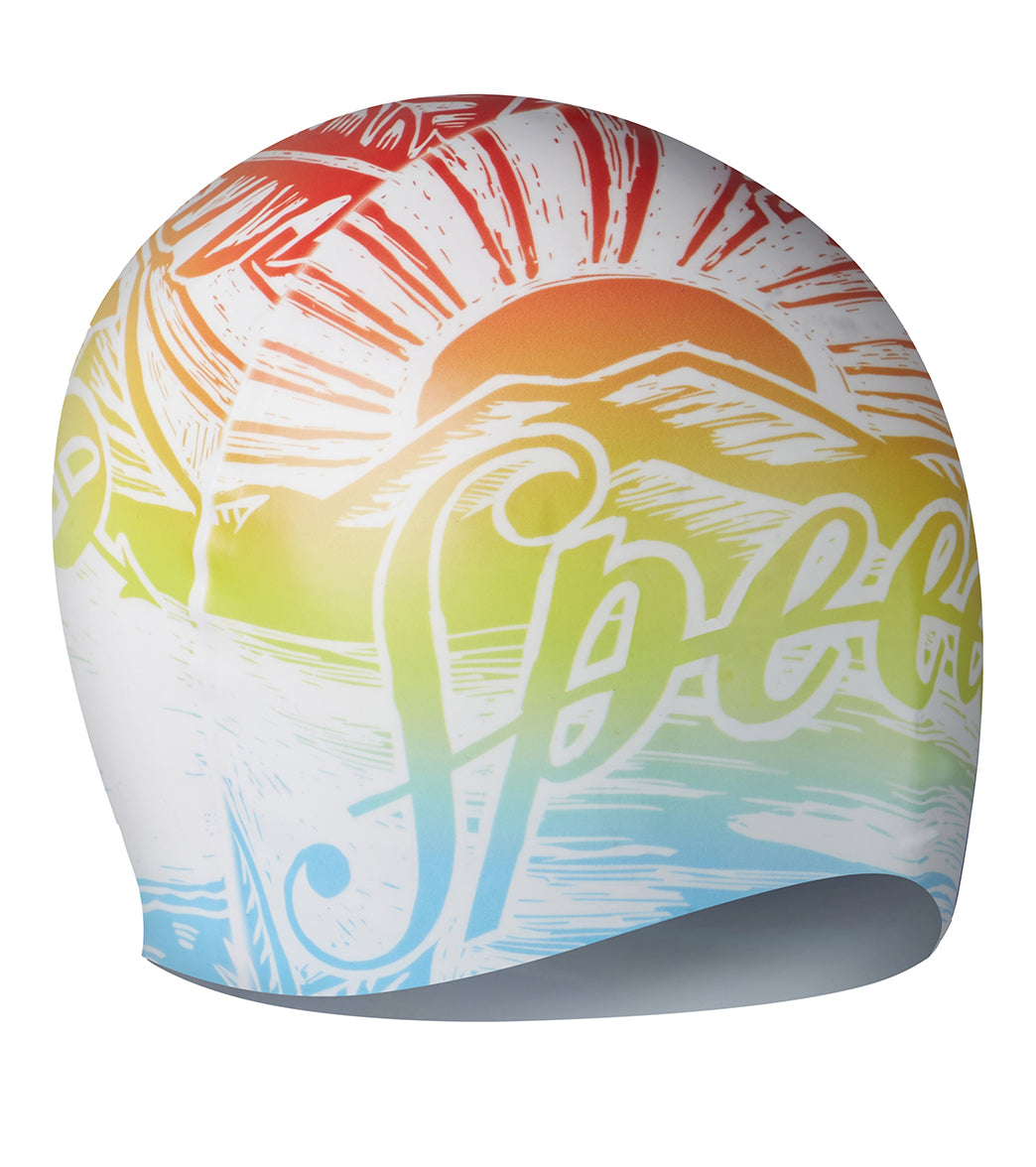  Speedo Printed Silicone Swim Cap